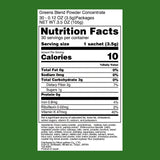 Kin no Aojiru Veggie Blend - 25 Types of Pure Japanese Vegetables Including Young Barley Grass - Ready-to-Use 0.12 oz. (3.5g) Individual Packet × 30pcs - Gluten Free