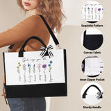 Christian Gifts for Women Faith, Inspirational Religious Gifts for Women Mom Grandma Sister Friends Encouragement Gift Basket with Canvas Tote Bag 16oz Can Glass, Unique Birthday Christmas Gift Ideas