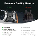 ZUETK Weighted Vest, 6lb/8lb/12lb/16lb Weight Vest with Reflective Stripe, Weighted Vest for Men Women Workout Equipment for Strength Training, Running, Jogging, Fitness, Weight Loss
