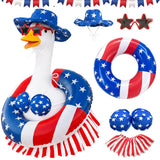 Atcarmor 4th of July Bikini Porch Goose Outfit Patriotic 23 Inch Summer Porch Goose Outfit for Independence Day 250th Anniversary