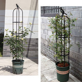 Garden Trellis for Climbing Plants Outdoor, Metal Plant Trellis with PE Coated, Rustproof Plant Support for Flowers Vegetable Vine, Tomato cage for Potted Plants Indoor Outdoor,Lightweight - 2 Pack