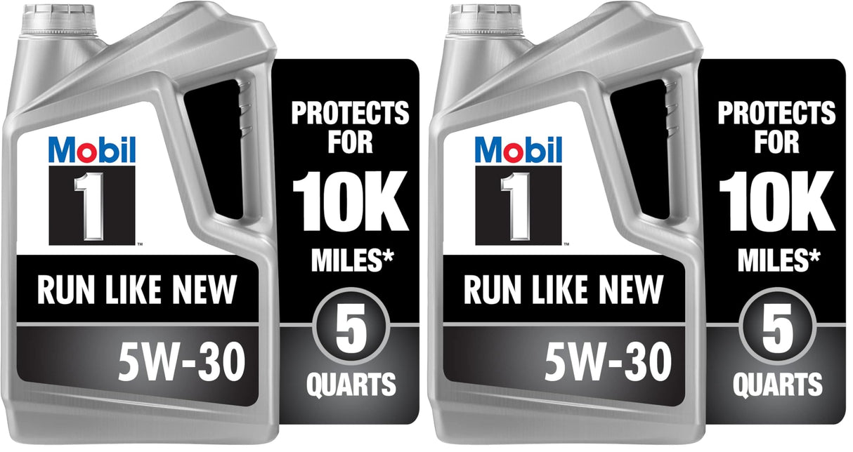 Mobil 1 Full Synthetic Motor Oil 5W-30 | Advanced Formula | 5 Quart | Pack of 2
