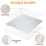 Wall Repair Patch Kit, 15 Pieces Aluminum Self-Adhesive Mesh Repair Patches for Drywall, Multiple Large Small Sizes 2/4/6/8 Inch Drywall Hole Repair Kit, Permanently Repairs Damaged Walls and Ceilings