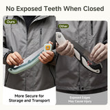 PrunePro® Folding Pruning Saw, 9.5 Inch Super Sharp SK5 Triple-Cut Blade, 3 Adjustable Cutting Angles, Ergonomic Non-Slip Grip, Lightweight, Portable Hand Saw for Tree Trimming, Camping, Gardening