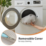 BIEEZZK Knee Wedge Pillow for Pain Relief - Memory Foam Leg Elevation Pillow for Post-Surgery Recovery, Sciatica, Hip & Back Support - Knee Wedge for Sleeping, Ankle & Joint Care, Grey