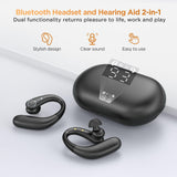 Hearing Aids, Hearing Aids for Seniors with Bluetooth, Rechargeable Hearing Aid with APP for People with Hearing Loss, 5 Levels of Volume Automatic Noise Cancellation, Clear Sound and Easy to Use