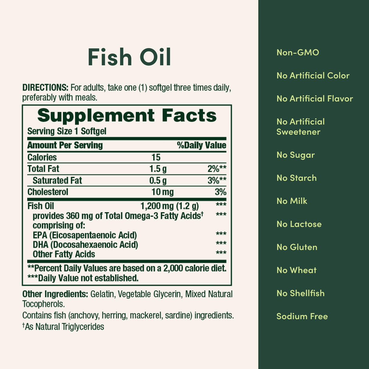 Nature's Bounty Fish Oil Omega 3 Supplements - Supports Heart Health,1200 Mg Fish Oil,Omega-3,200 Softgels,(Pack of 3)