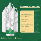 30% Vinegar Concentrated | White Vinegar for Cleaning and Garden | Horticultural, Home, and Outdoor Pure | Max Performance 7X Power | with Instructions (4 Gallon (512 oz))
