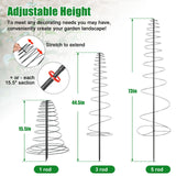 2 Pack Spiral Metal Garden Trellis for Climbing Plants Outdoor - 72" Large Heavy Duty Plant Support Tower with Center Pole, for Outdoor Garden, Raised Bed,Backyard,Container Gardening