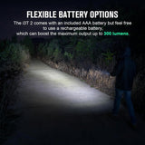 OLIGHT I3T 2 EOS Pocket EDC Flashlight, 200 Lumens Compact Bright Handheld Flash Lights, Dual-Output Tail Switch with AAA Battery and Two-Way Pocket Clip for Camping and Hiking (Black)