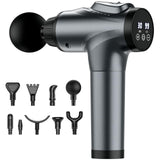 APHERMA Massage Gun, Muscle Massage Gun for Athletes Handheld Electric Deep Tissue Back Massager, Percussion Massage Device for Pain Relief with 30 Speed Levels 9 Heads