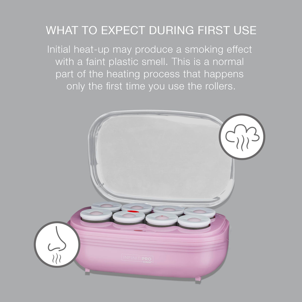 Conair Hot Rollers Hair Curlers for Long, Medium and All Hair | Heated Rollers with Hair Roller Clips Included | 2-inch Rollers | Amazon Exclusive