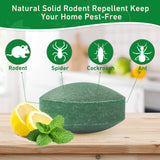 Pest Rodent Repellent, 24 Pack Peppermint Oil Repellent for Mouse Rats Spider Roach Ant Squirrel Pest Control Indoor & Outdoor, Natural Mice Deterrent Replace Trap Poisoning Family & Pet Safe Green