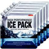 ABOXOBOG Reusable Ice Packs for Coolers Long Lasting Gel Freezer Packs for Lunch Bags Cooler Backpack Lunch Box for Camping & Picnics & Beach & Road Trips (9.8"x9.8"x5P)