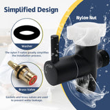 Vayzluiy Handheld Toilet Bidet Sprayer for Toilet-Adjustable Water Pressure Control with Bidet Hose for Feminine Wash, Stainless Steel Brushed Nickel Cloth Diaper for Baby Wash (Matte Black, 1)