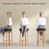 ZZ-WELL Seat Cushions for Office Chairs - Patented Coccyx Cushion for Tailbone Pain - 21.2" W x 16.5" L Extra Large Memory Foam Seat Cushion with Removable Cover