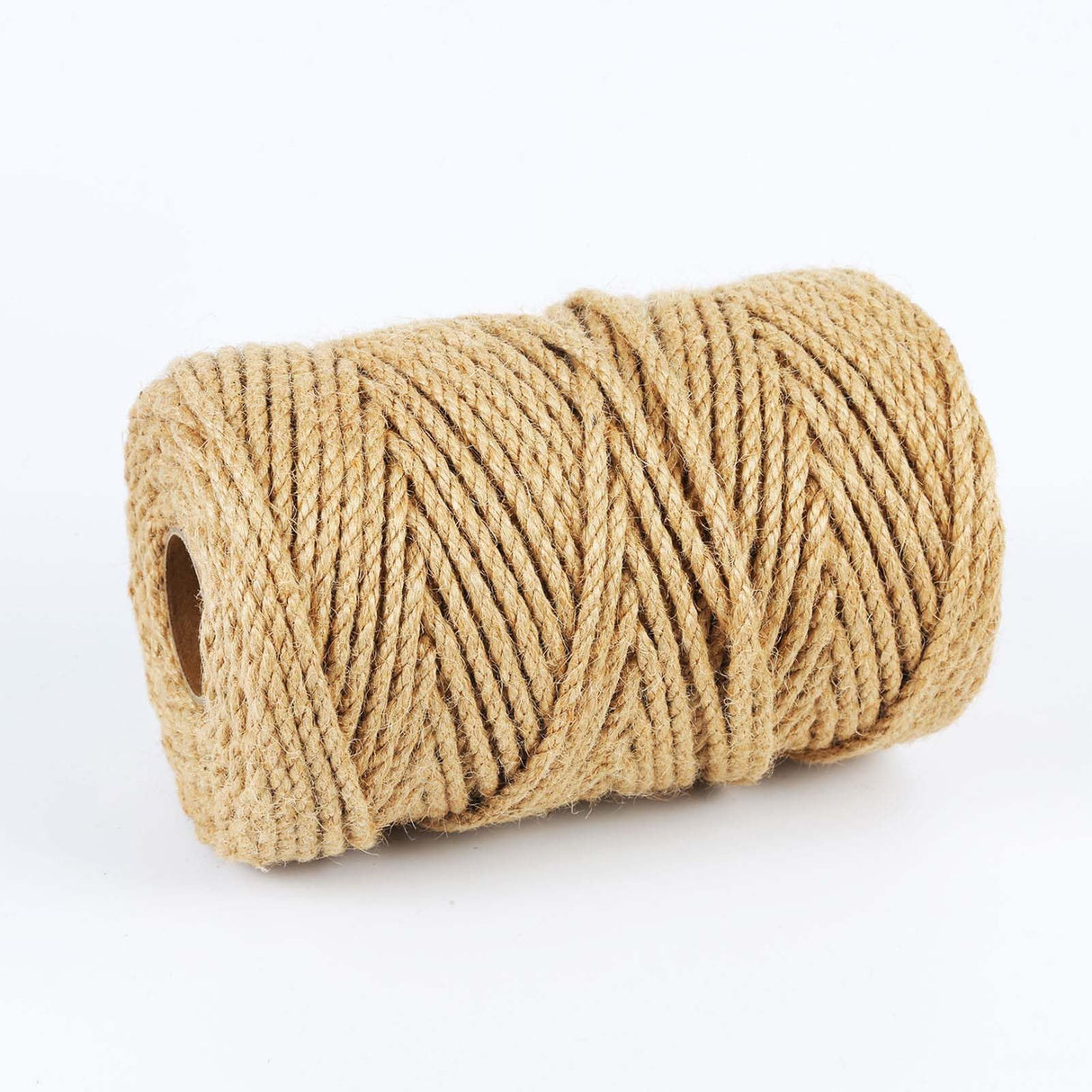 Radix Rope Natural Jute Twine, 5MM x 328FT Jute Rope Roll, Heavy Duty Thick Twine for Cat Scratching Post, Bundling, Gardening and DIY Crafts