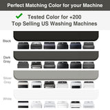 1 PACK SEIRI Washer and Dryer Topper, 26" x 18" Silicone Top Protector Mat for Slant Top Surface Cover and Top Load Washing Machine Laundry Room Non-Slip Waterproof Dryer Cover Medium (Light Gray)