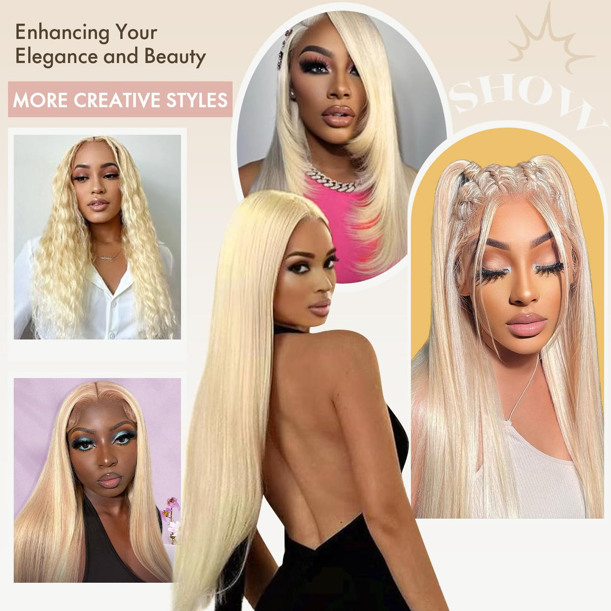 613 Lace Front Wig Human Hair 30 inch Blonde Wig Human Hair 13x4 Straight Lace Front Wig 200 Density Pre-Plucked with Baby Hair HD Lace Frontal Wig for Women Natural Hairline
