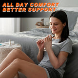 Hiball Lymphedema Medical Compression Arm Sleeve with Gauntlet, 20-30 mmHg Graduated Compression Full Arm Support for Women Men, Long Pressure Arm Hand Brace for Arthritis, Bursitis, Edema, Nerve Pain