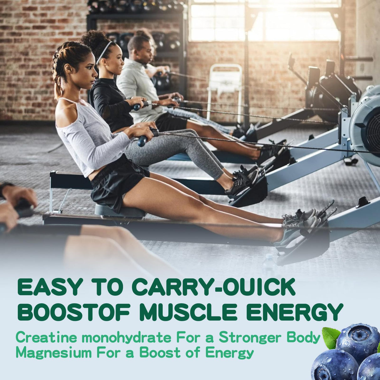 DANEW Pro Creatine Monohydrate Gummies 5000mg for Men & Women, Creatine Monohydrate for Muscle Strength, Muscle Builder, Energy Boost, Pre-Workout Supplement(120 Count)-Blueberry Flavor