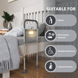 Bed Rails for Elderly Adults Safety: with Motion Sensor Light & Storage Bag -Adjustable Bed Assist Rail for Seniors - Side Bed Rail Handle Support Bar Guard Rails - Fit King Queen Full Twin Bed