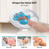 NOWWISH Hand Massager with Heat and Compression for Arthritis and Carpal Tunnel Relief, Fathers Day Dad Gifts from Daughter, Birthday Gifts for Women Men - White