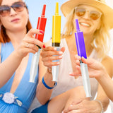 60 Pack Jello Shot Syringes - 30ml/1oz Plastic Syringe with Tip Cap for Liquid BPA-Free, Capacity Resuable Jelly Shot Suringes for Halloween Christmas Thanksgiving Party