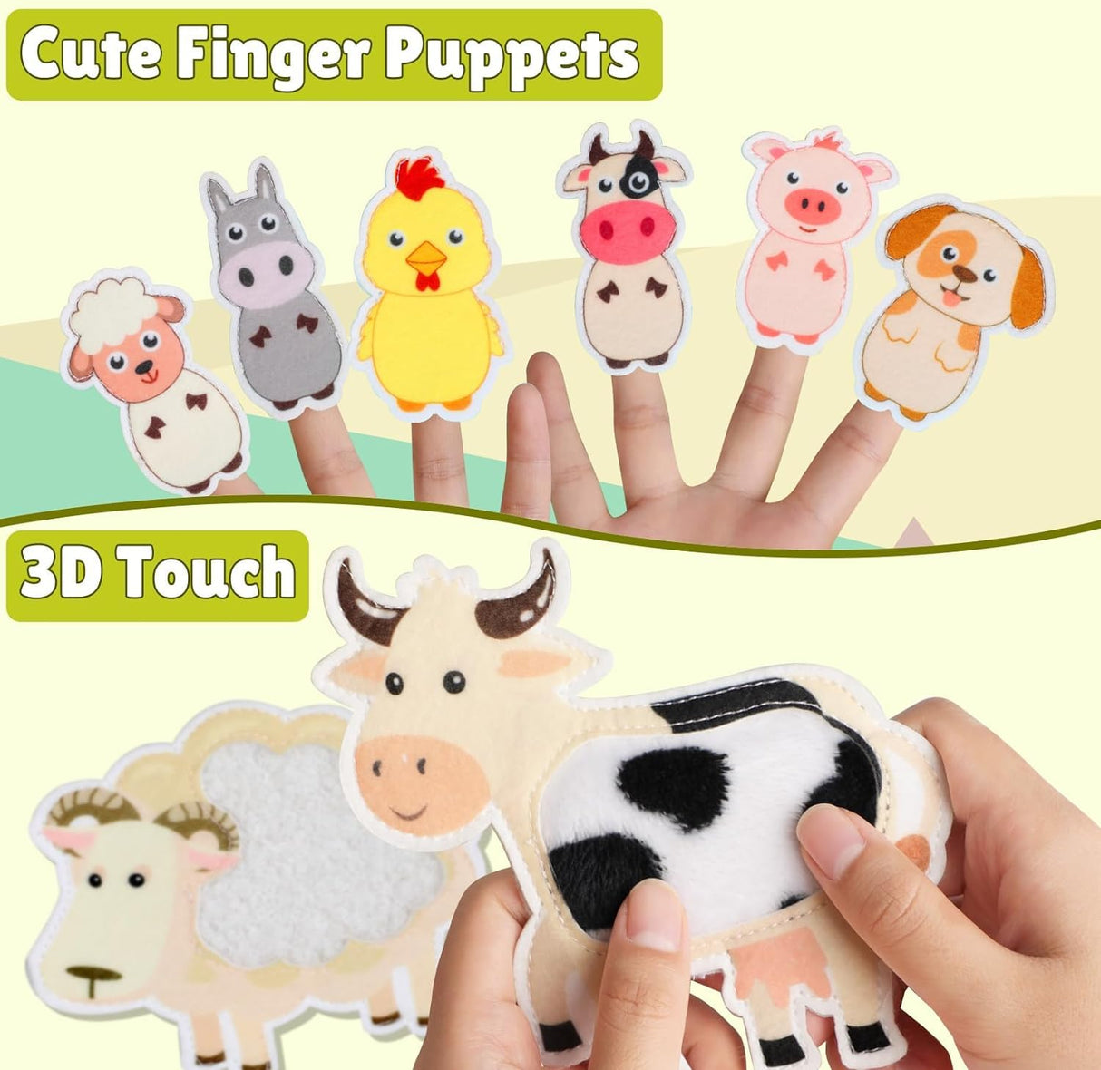 Quanquer Toddler Busy Board Montessori Toys for 1 2 3 4 Year Old - Farm Busy Book Educational Learning Sensory Toy for Boys Girls - Christmas Birthday Gifts for Toddlers Travel Toys for Airplane Car