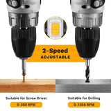 Power Drill Cordless: DEKOPRO Cordless Drill 20V Electric Power Drills Set Tool Drills Cord-less Set with Battery and Charger