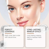 Colored Clay CC Undereye Corrector, Under Eye Color Corrector for Dark Circles with Brush, Under Eye Concealer,Conceal Hydrating Concealer for Women (1PCS-Natural)
