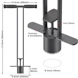 Dolibest Sod Plugger, Bulb Planter Tool with Non-Slip Grip Handle. Turf Cutter and Grass Plugger Tool with Dual Pedals, Sharp Serrations, Perfect for Zoysia, Bermuda and More (Upgrade)