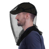 South to East Premium Mosquito Head Net for Insect, 4 Pack, Fly & Bug Protection | Ultra Large & Long, Extra Fine Holes for Camping, Hiking, Fishing, Gardening, Safari, Fits All Hats for Men & Women