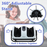 CCHYF Foot Massager with Heat,Shiatsu Foot Massager for Plantar Fasciitis,Pain Relief and Heat Therapy-Massage Leg/Calf/Ankle with Deep Kneading,Gift for Family and Friends(White)