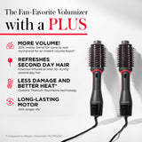 REVLON One-Step Volumizer Plus Hair Dryer and Styler, 2.4 in Barrel, Black