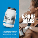 Levels Grass Fed Whey Protein Powder, No Artificials, 25G of Protein, Unflavored, 2LB