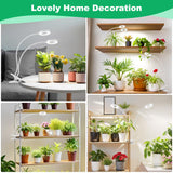 Wiaxulay Plant Grow Light Indoor Growing, 3.5in Clip Full Spectrum 2 Pack