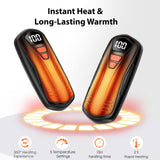 AI Hand Warmers Rechargeable 2 Pack, AI Smart Chips Electric Hand Warmers, Long Lasting Safe Heat, Portable Pocket Heater, Gifts for Christmas, Outdoor, Golf, Hunting, Camping Accessories -Black