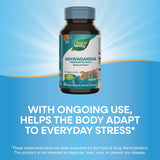 Nature's Way Ashwagandha, Reduces Stress*, Premium Extract, Adaptogenic*, Non-GMO Project Verified, Vegan, 60 Capsules