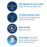 CeraVe Acne Control Gel, Salicylic & Glycolic Acid Face Treatment, 1.35oz