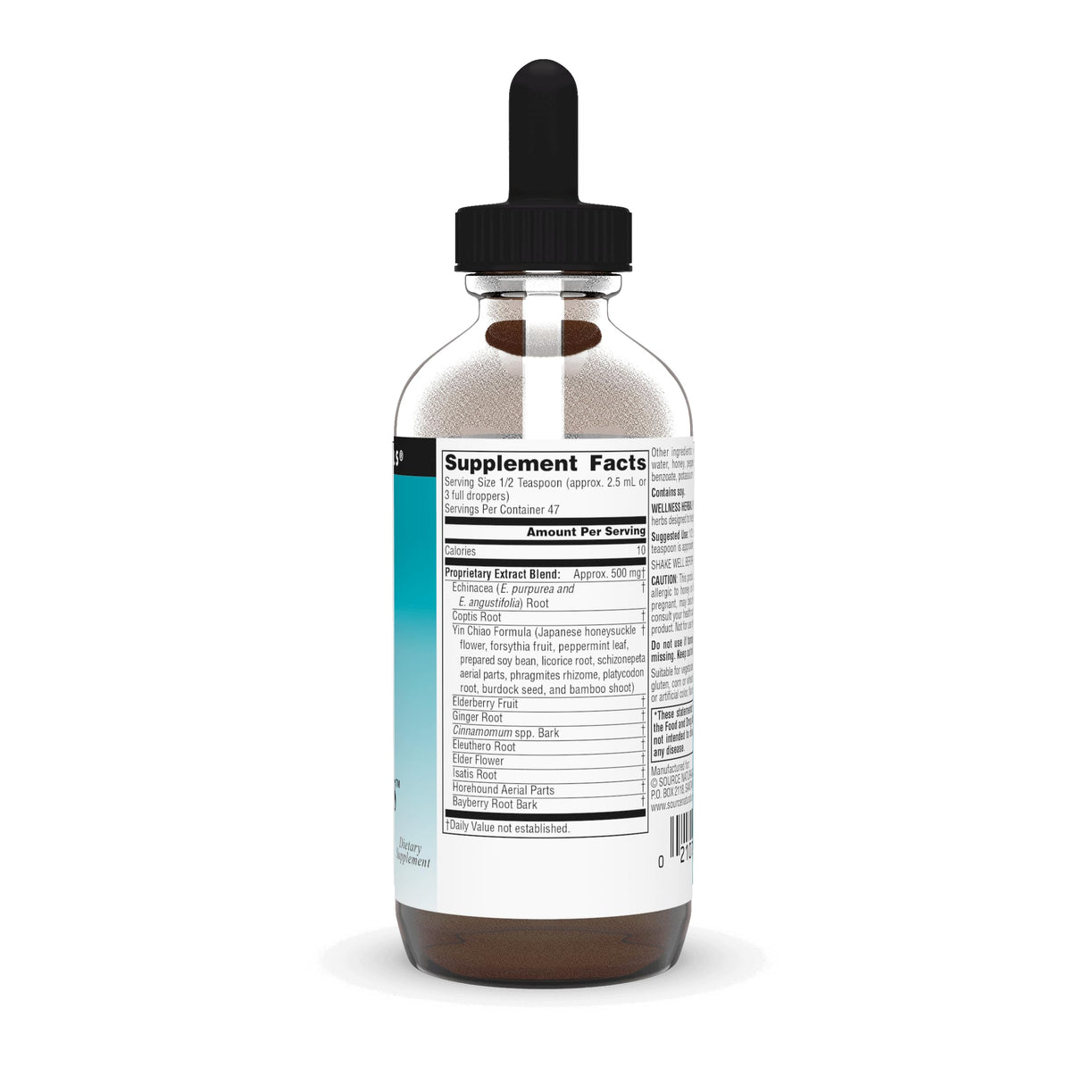 Source Naturals Wellness Herbal Kids Liquid Formula - for Immune System Support - 4 Fluid oz