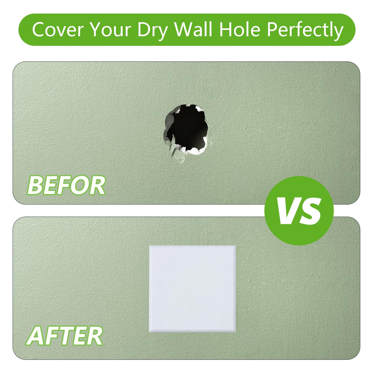 HOME MASTER HARDWARE Self Adhesive Wall Protector Square 4 inch, 10 Pack Door Handle Wall Shield Guard Door Stop, Rigid Vinyl Wall Protection Pad White