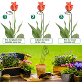 24 Inch 20 Packs Plant Stakes,Plant Supports for Outdoor Plants,Garden Single Stemmed Plant Support Stakes for Gardening,Flowers,Orchid,Peony Lily Rose