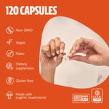 FreshCap 5-in-1 Energy Supplements, Energy Supplements for Women and Men, Energy Boosters for Fatigue, Energy Support, Cordyceps Extract, Ayurveda Cordyceps Mushroom Blend Capsules (120 Capsules)