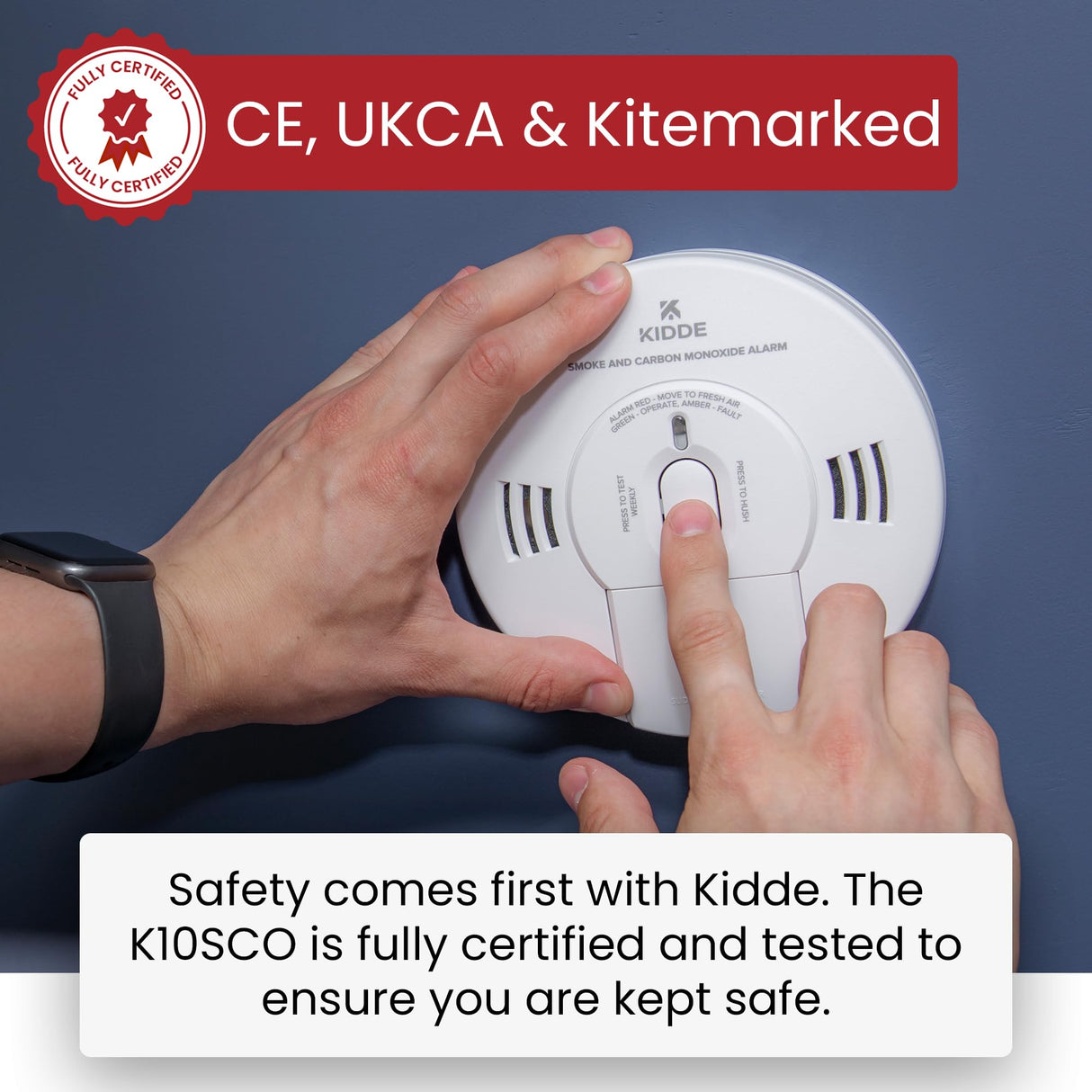 Kidde 10SCO Combination Smoke and Carbon Monoxide Alarm with Voice Notification