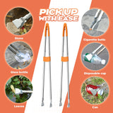 LOYIM 4 Pack 36" Reacher Grabber Tool Lightweight Litter Pick up Sticks Aluminum Rustproof Trash Grabber Garbage Picker Grabber Garden Leaf Cleaning Trash Tong Reaching Assist Tool for Elderly