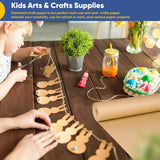 Vanhench 48"x 2400" (200') Brown Jumbo Roll Wrapping Paper, Kraft Craft Paper Roll for Bulletin Board Kids Arts Crafts Packing Shipping Poster Construction, Thanksgiving Christmas Wrapping Paper