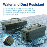 HARDROCK 30+50 AMMO Can Waterproof Metal –Army Green Ammo Box Steel –For Shotgun Rifle Nerf Ammunition suit 2pcs Christmas Gifts for Men,Gift boxes for Dad Husband