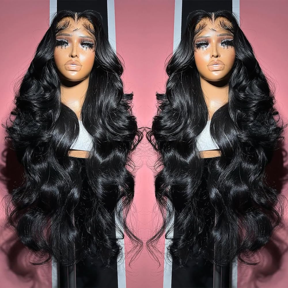 30 Inch 13X6 Lace Front Wigs Human Hair 180 Density Body Wave Lace Front Wigs Pre Plucked Brazilian 13x6 HD Lace Frontal Wigs Glueless Wigs Human Hair Wig For Women