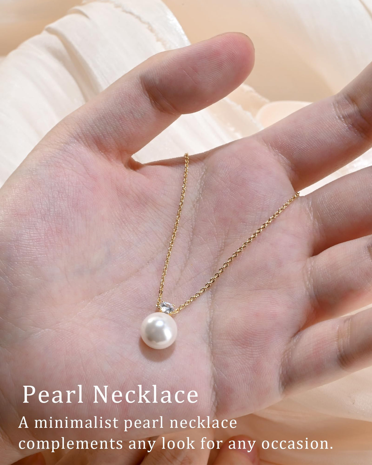 Watforsh 14K Gold Plated Pearl Jewelry Set for Women